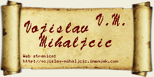 Vojislav Mihaljčić vizit kartica